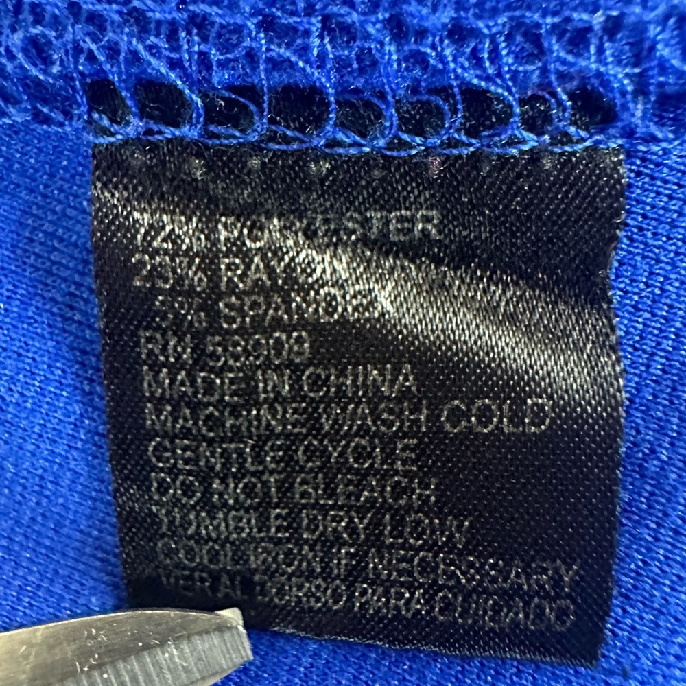 Gianni Bini royal blue skater dress size large with pockets - Picture 7 of 8